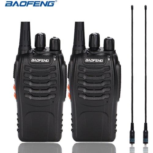 2PCS Baofeng BF-888S Walkie Talkie Portable Radio CB radio BF888s UHF Comunicador Transmitter Transceiver+2PCS NA-771 Antenna