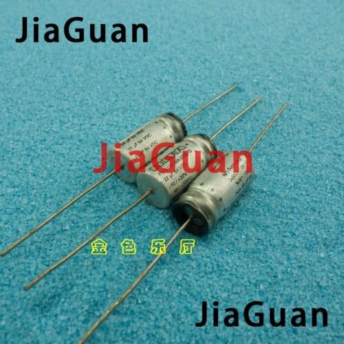 4PCS NEW RIFA PEG124 64V22UF 10x20MM HiFi Audio axial electrolytic capacitor PEG 124 22uF/64V Filter amplifier 64V 22uF
