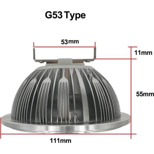 7W 9W 12W AR111 COB LED Spotlight Bulbs G53 Light Lamp 85-265V Warm white Cool white CE ROSH 2 Years Warranty Indoor Lighting