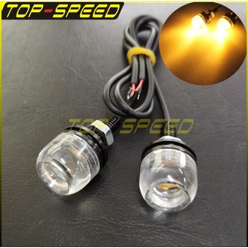 Auto UTV ATV Truck Motorbike 2pcs LED Chip SMD Bolt Screw On License Plate Light Eagle Eye 5630 Number Plate Rear Light