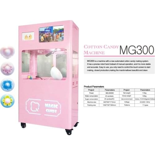 Automated Shopping Mall Amusement Park Uses Cotton Candy Vending Machine Free CFR by Sea