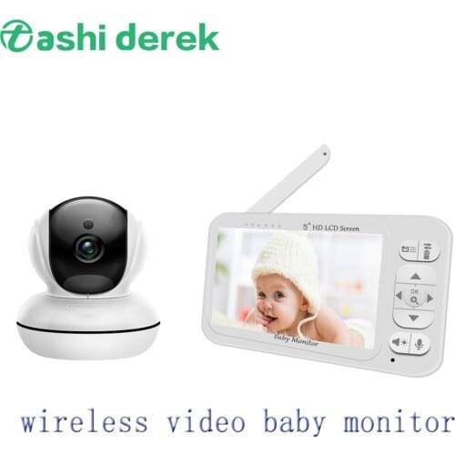 Wireless 720P Baby Sleeping Monitor 2 Way Talk 5inch Night Vision Babysister Monitor Cctv Camera Radio Video Nanny Camera 860Q
