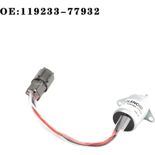 Excavator parts are suitable for Doosan Daewoo Hyundai 60 Yanmar engine 4TNV94/98 flameout solenoid valve OE: 119233-77932