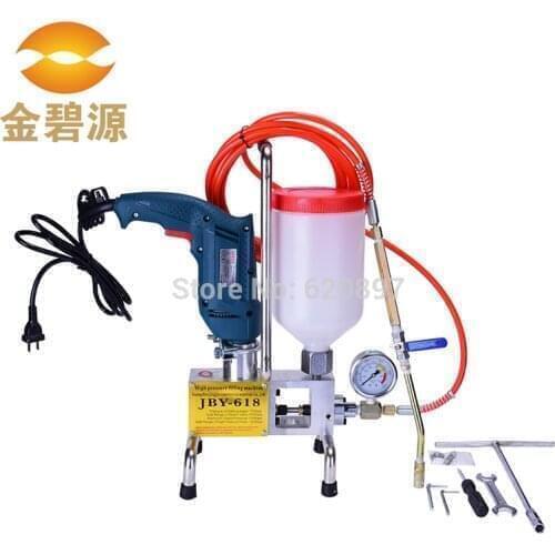 Injection pu machine with polyurethane foam grouting machine for crack repair