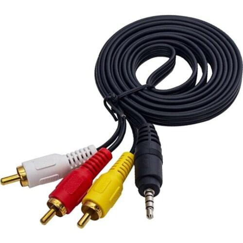 POWERMASTER DİSCMAN CABLE 1.5 METERS (3.5MM STEREO 3 KNOTTY-3RCA CABLE)