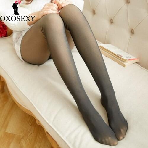 New Imitation skin rajstopy Women Tights Winter Pantyhose Transparent Shiny Sexy Tights Thick Pantyhose for Girls Stockings 369