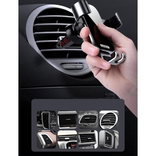Car Phone Bracket Gravity Car Bracket Vent Bracket Car Outlet General Mobile Phone Navigation Bracket Convenient And Stable