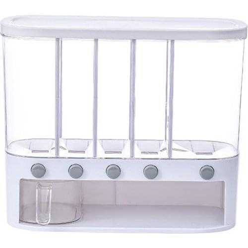 1 PC Kitchen Sealed Rice Bucket Storage Box Wall-Mounted Moisture-Proof Can Containers Food Dispenser Grains Storage Sealed