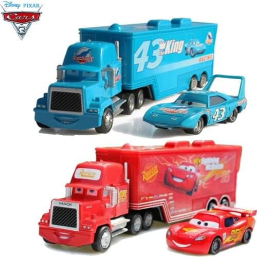Disney Pixar Cars McQueenes Metal Pixar Cars Truck Mc Queen Diecast 1:55 Metal Toy Car Model Children Toy Action Figures Pixar
