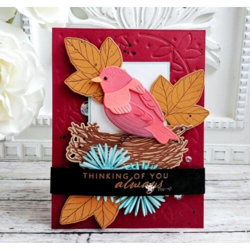 Mmao Crafts Metal Steel Cutting Dies New Bird decoration Stencil For DIY Scrapbooking Paper/photo Cards Embossing Dies