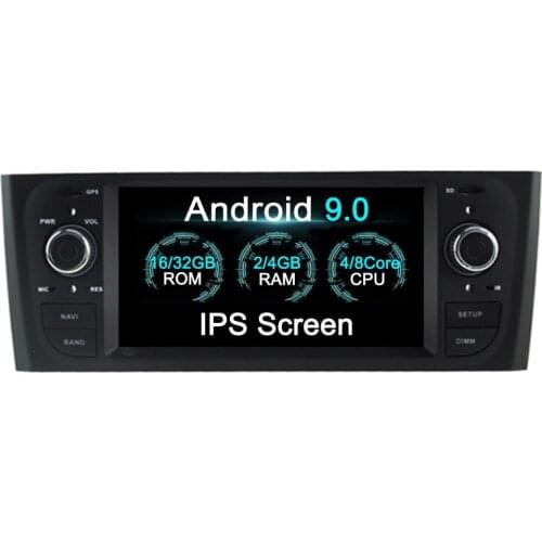 Newest Android 9.0 Octa Core GPS Navigation Stereo 6.1" Car DVD Multimedia for Fiat Grande Punto/Linea 2007-2012 with Radio/RDS