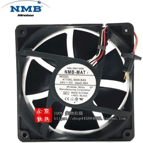 New original NMB A90L-0001-0509 4715KL-05W-B39 24V 0.36A 3-pin double ball inverter FANUC system CNC machine tool cooling fan