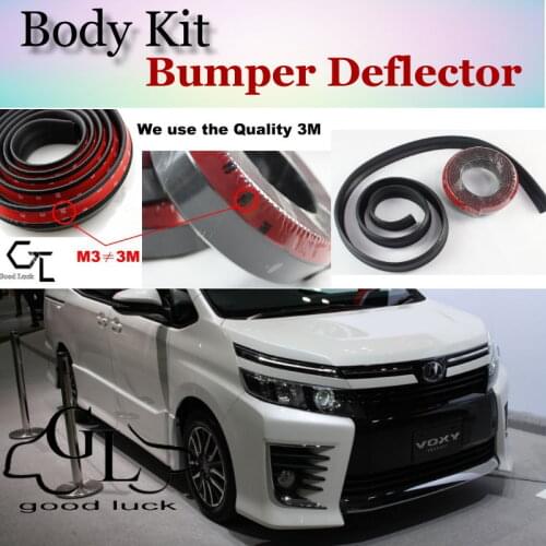 For TOYOTA Noah Voxy Nav1 Bumper Lip / Car Lip Shop Front Spoiler For Car Tuning / Scratch Proof Adhesive Body Kit + Strip Skirt
