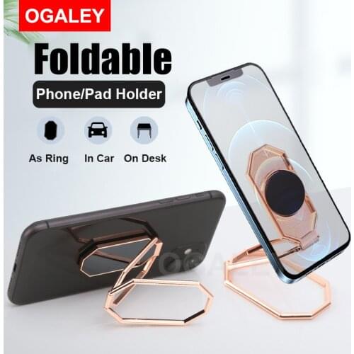 Tablet Phone Holder Stand for iPhone 12 Pro Max 11 Pro Max x Metal Phone Holder Foldable Mobile Phone Stand Desk For iPhone iPad