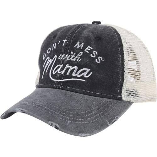 Adult casual Cotton Trucker hat Baseball caps Hollow Out design Breathable Mesh Sport Embroidered Dad hat