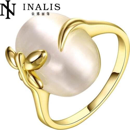 R630 Wholesale High Quality Nickle Free Antiallergic New Fashion Jewelry GoldPlated Ring