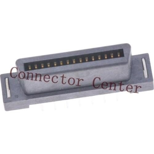 SCSI Connector 1.27mm Pitch 30Pin 180 Degrees Vertical Female Compatible With Molex 15-92-1430