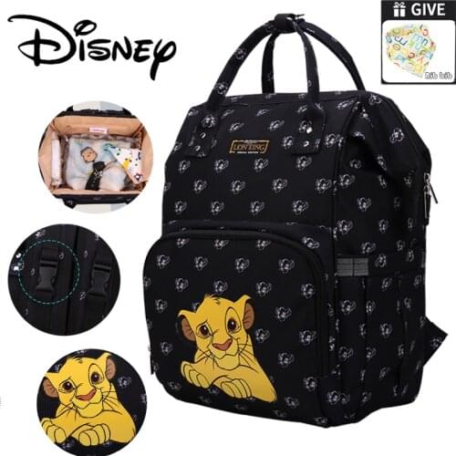 Disney Bag Diaper Bag Minnie Mickey Maternity Backpack Large Capacity Travel Oxford Feeding Baby Diaper Backpack For Mom Handbag