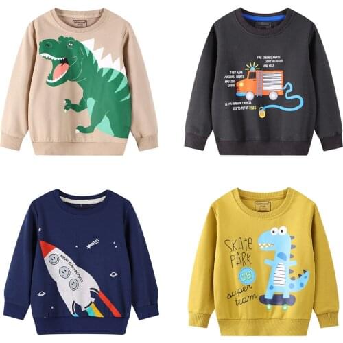 Toddler Infant Baby Long-sleeved Sweater with Cartoon Car Pattern, Letter Printing Classic Round Neck Spring Clothing 2-6T