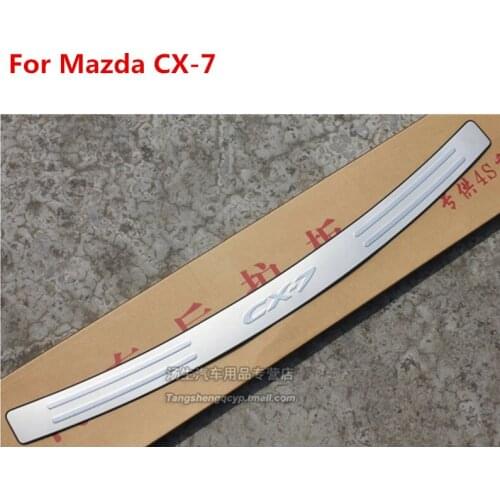High quality stainless steel Rear bumper Protector Sill For Mazda CX-7 CX7 2008 2009 2010 2011 2012 2013 Car-styling