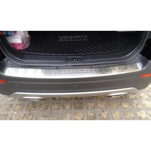 High-quality stainless steel trunk threshold guard plate anti-scratch protection car accessories For Chevrolet CAPTIVA 2008-2017