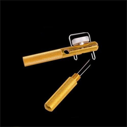 1pc Full Metal Fishing Hook Knotting Tool & Tie Hook Loop Making Device & Hooks Decoupling remover Carp Fishing Accessory