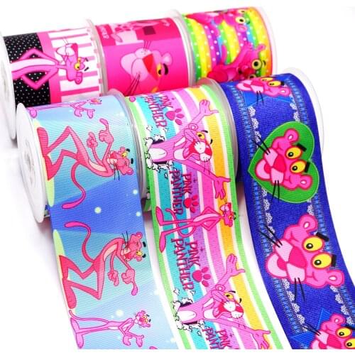 10 Yards 1.5" 38MM Cartoon ribbons For Hair Bows DIY Crafts Handmade Accessories 25073