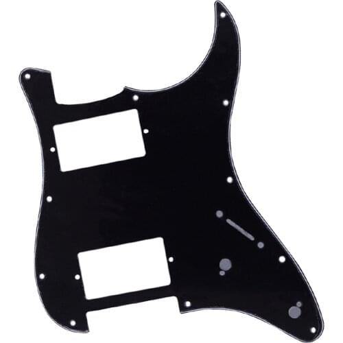 2 Ply Bass Jazz Pickguard Scratch Plate With 11 Mounting Screw Holes Black