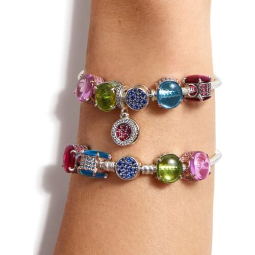 Lover 925 Sterling Silver Beads Angel Wings Hearts Rose Flowers Charms Fit Original Pandora Bracelet Women Jewelry DIY Gift