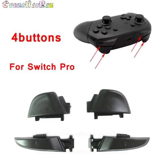 5set Black Left Right L R ZL ZR Trigger Key Button Replacement For Nintendo Switch Pro for NS Pro Controller Repair Part