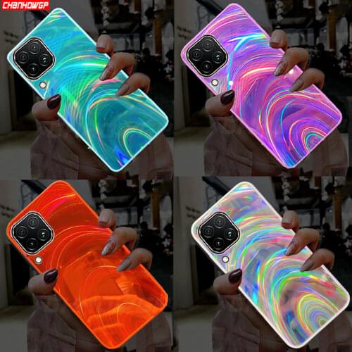 Laser Rainbow Case For Samsung Galaxy A02S A12 A32 A42 A52 A72 A21S A51 A71 A01 A11 A31 A41 A70 A50 A30 A20 S20 S21 Soft Cover