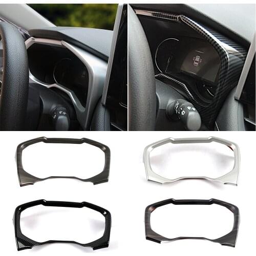 For Toyota Rav 4 Rav4 2019 2020 LHD RHD Peach Wood Color Dashboard Screen Frame Carbon Fiber Color Dashboard Decoration Trim