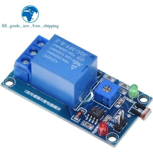 5V 12V Light Photoswitch Sensor Switch LDR Photoresistor Relay Module Light Detection Photosensitive Sensor Board For Arduino