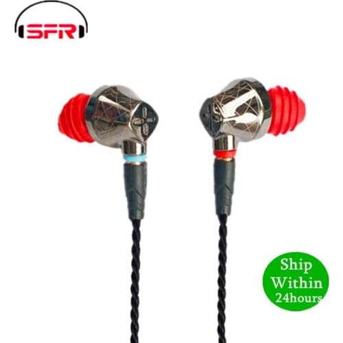 SENFER DT6 1BA+1DD Hybrid In Ear Earphone HIFI DJ Running Sports Earplug Earbuds With Mic Detachable MMCX Cable X6 PT25 DT8 T2