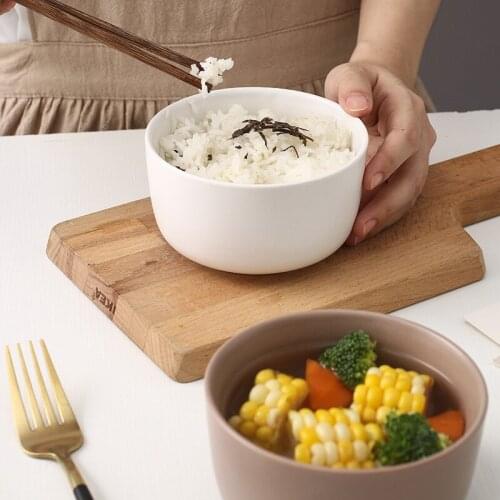 Ins ceramic household Japanese rice bowl Nordic noodle bowl Korean tableware soup bubble net red eating style single style