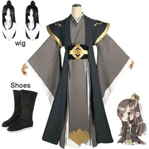 The Founder of Diabolism Nie HuaiSang Adult Cosplay Costume MO DAO ZU SHI Anime Ancient Chinese Men Women Costume Full Set wig