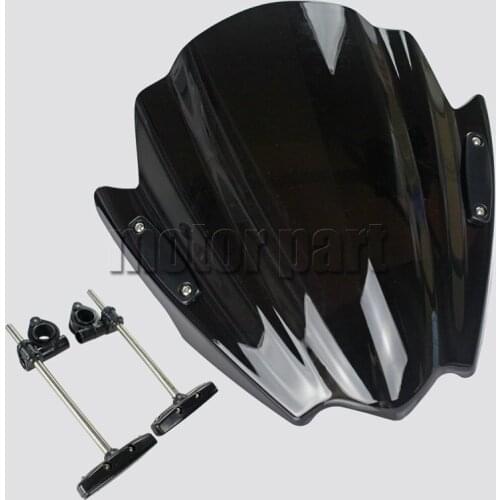 Motorcycle Windshield For 2006-2015 Yamaha MT-03 MT-02 MT-01 MT-07 MT-09 MT-125 ABS Plastic Windscreen Deflectors Black 07 13 14