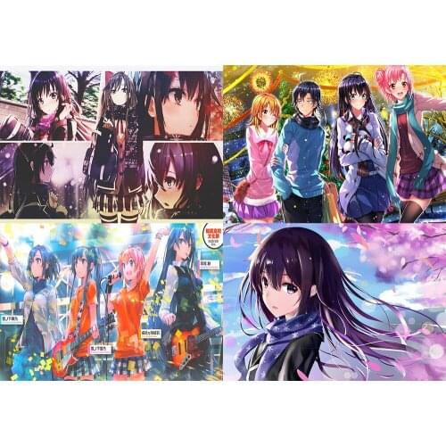 My Youth Romantic Comedy Is Wrong,Poster Clear Image Wall Stickers Home Decoration HighQualityPrintsWhiteCoatedPaperhomeartBrand