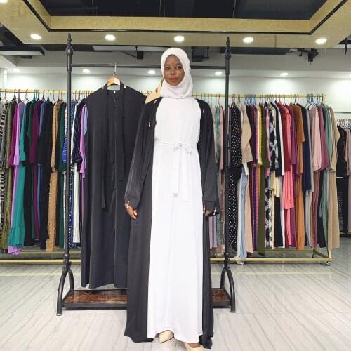 Muslim Dress Muslim Fashion Bottoming Vest Dress Breast-feeding Women Chest Zipper Slim Dress Dubai Abaya Turkey Robes Donsignet