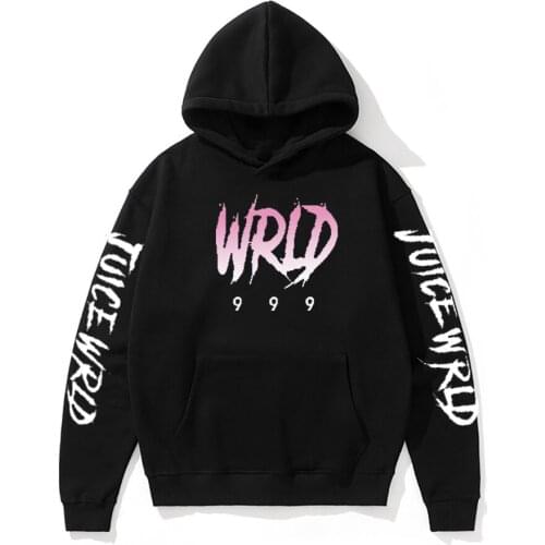 Mens hoodie black and white red J UICEWrld hip hop sweatshirt juice wrld juice wrld juice wrld trap rap rainbow trouble juice w