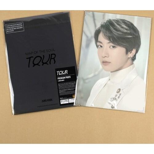 New South Korean Groups Kpop Bangtan Boys Map Soul World Tour Same Clearly Photo Frames Photo Fans Gifts Collections Top Quality