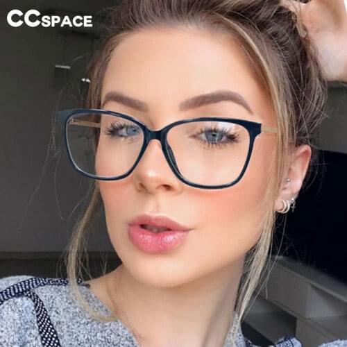 48152 Retro Cat Eye Plastic Titanium Anti Blue Light Glasses Frames Ultralight Men Women Optical Fashion Computer Glasses