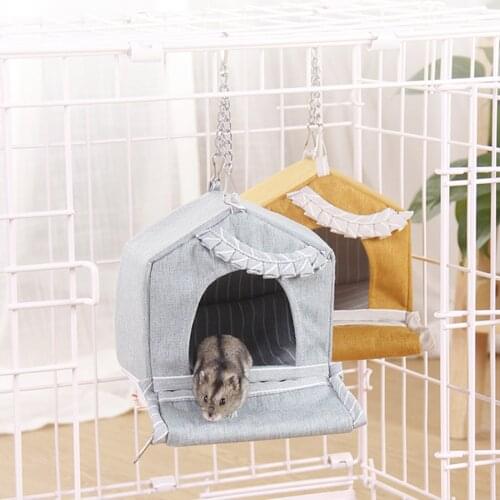 Pet Hammock Hamster Hanging Nest Bed Cloth Soft Winter Warm House for Birds Parrots Sleeping Bed Small Animals