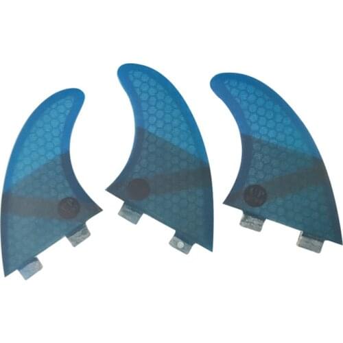 FCS K2.1 surfboard Fins 2 colors Tri Set Fiberglass Honeycomb Fibre Surfboard Fin