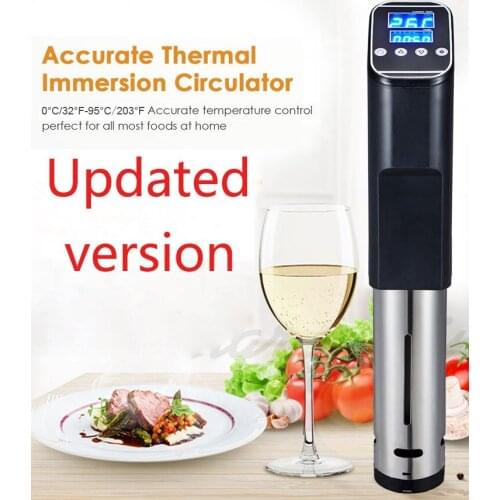 Vacuum Slow Sous Vide Food Cooker Powerful Immersion Circulator - LCD Digital Timer Display Stainless Steel