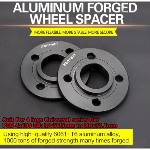 2/4 Pieces 3/5/8/10/12mm Wheel Spacers Conversion Adapters PCD 4x100 CB: ID=56.5mm to OD=73.1mm suit for 4 lugs Universel Car