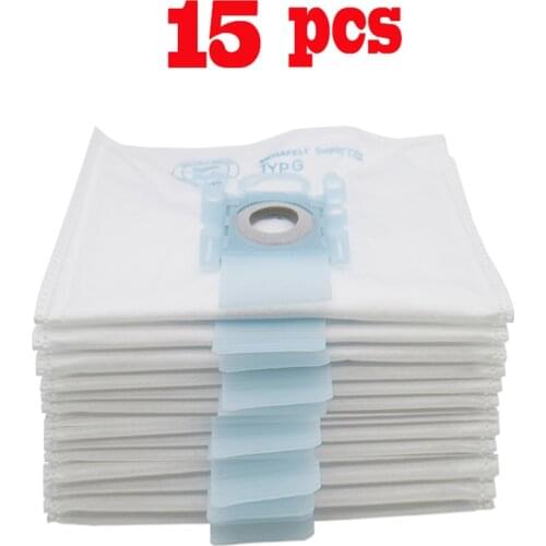 15Pcs/Lots Vacuum Cleaner G Type Cloth Dust Bags Type G For Bosch & SIEMENS BSG7 BSGL3126 BSG6