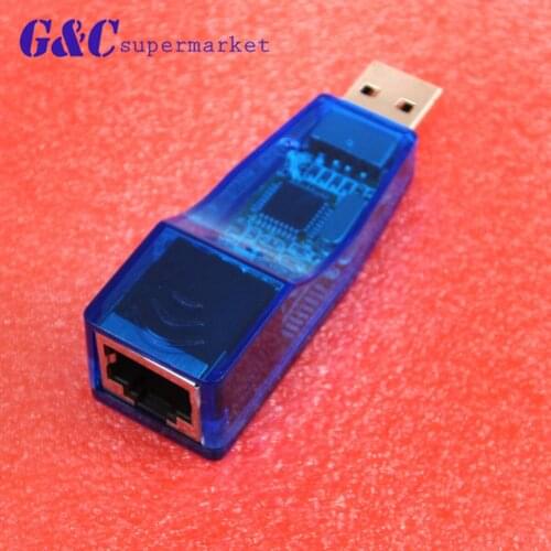 USB 2.0 To LAN RJ45 Ethernet 10/100Mbps Network Card Adapter For Win7 Win8 Android Tablet PC Blue