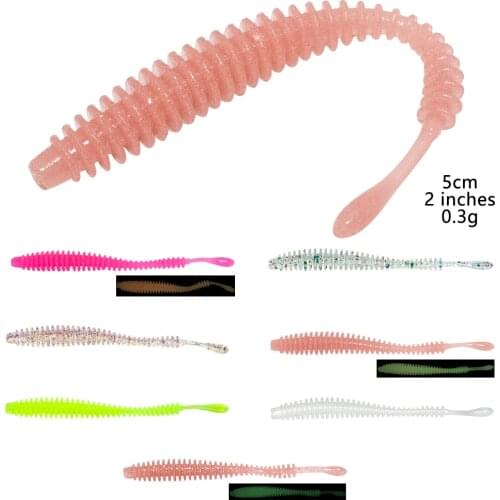 Shad Shacky Floating Soft Bait Stick Tail 5cm 0.3g Jig Head Texas Rig Drop Shot Carp Fly Rock Silicon Ajing Fishing Lures