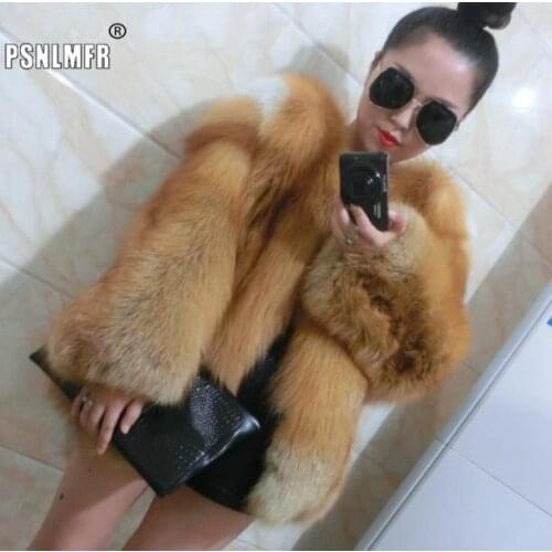 Warm Thickening Whole Skin Genuine Red Fox Fur Women Coat Comfortable Windproof Real Fur Coat Top Quality Retail Winter Jacket